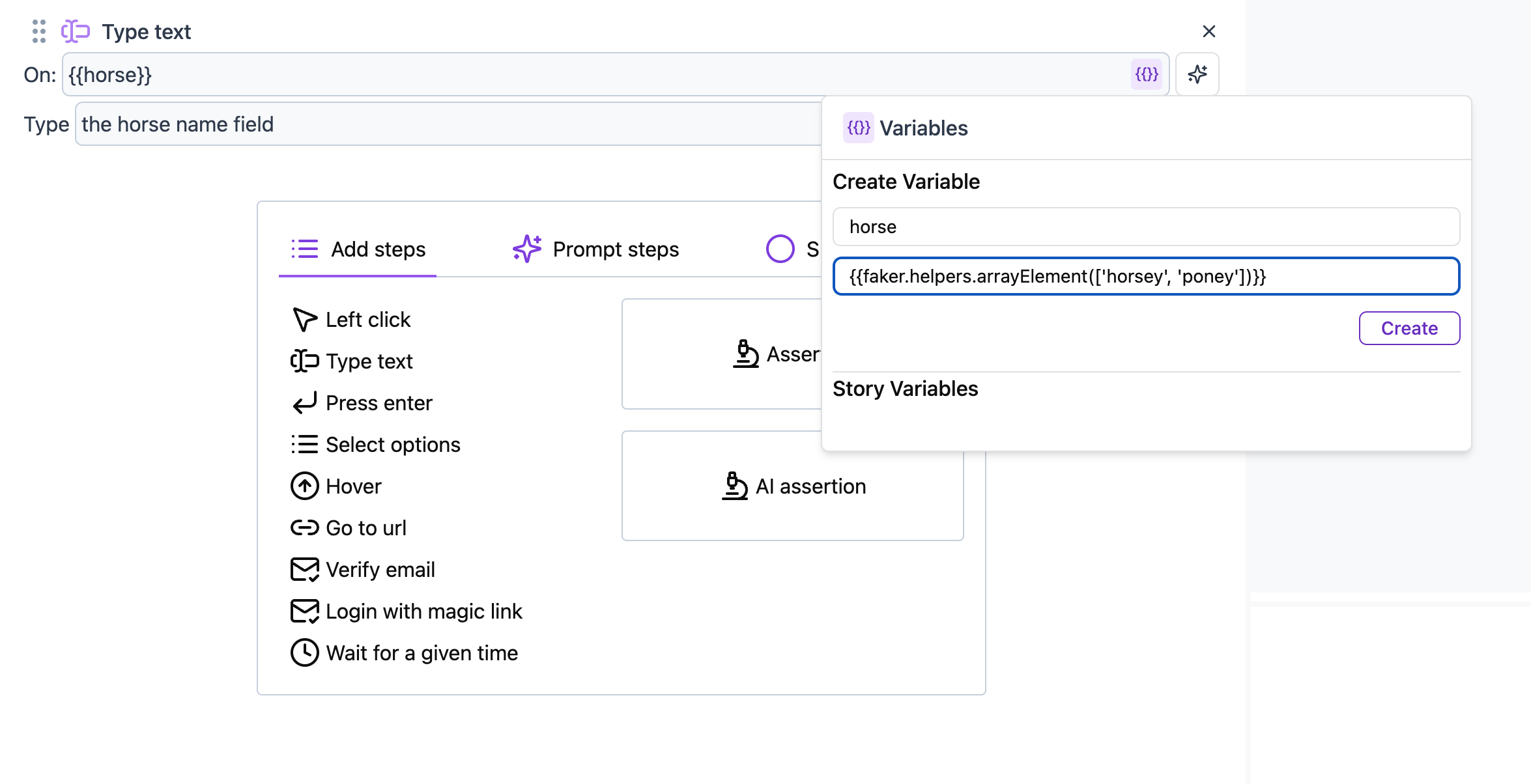 Defining a variable from the UI